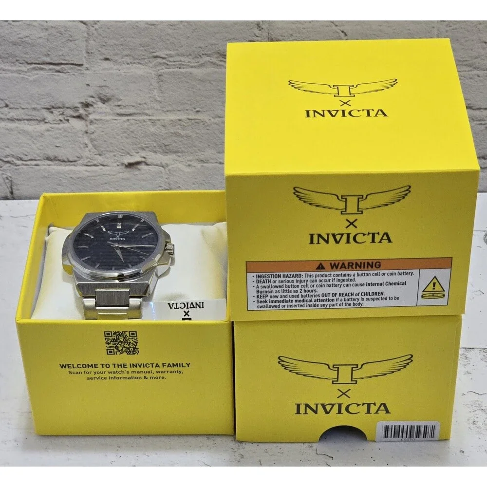 Invicta Specialty Men's Watch 44mm Navy Blue Dial Silver 69970 Brand New